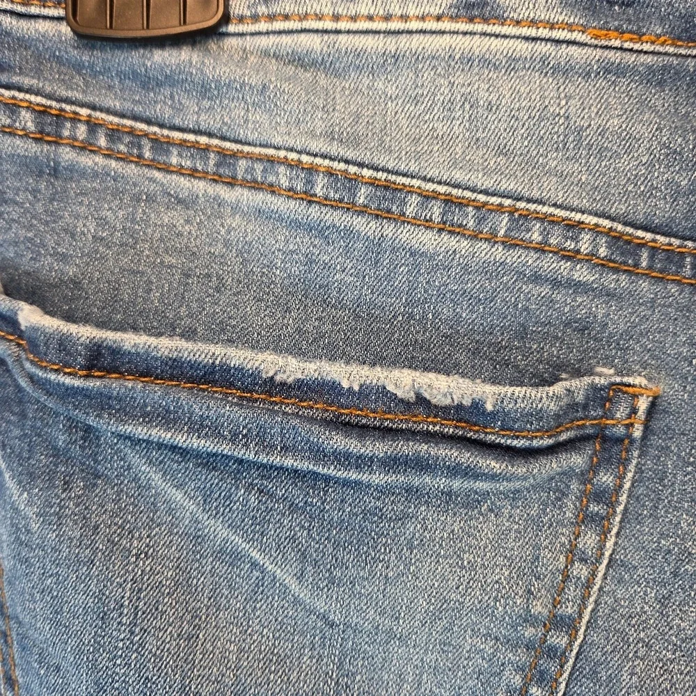 Refuge Denim‎ Shorts Womens Sz 6 Blue Rolled Cuff Beach Festival MidRise Stretch